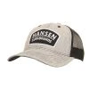 Hansen Hat Trucker -Melin Sales Store HANSENS HAT HANSEN SURFBOARDS 6 PANEL MESH TRUCKER HEAHER GREY BLACK