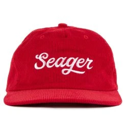 Seager Hat Big Red Corduroy Snapback